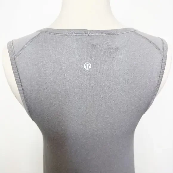Lululemon In The Flow Dress Heathered Grey 4 - Picture 6 of 8